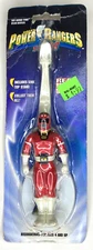 Vintage Red POWER RANGERS TURBO Bendable Toothbrush ~ Mint in Package ~ 1997