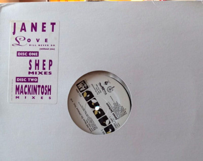 JANET JACKSON Love Will Never Do (Without You) 1989 USA A&M PROMO 2x12'' EX/EX