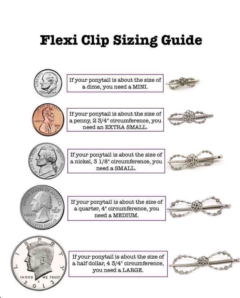 Clip Flexi Rosa Lila - Pequeño - Mariposa Plateada con Cuentas Púrpura Foto 3 de 3