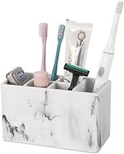 Toothbrush and Toothpaste Holder - Multifunctional Countertop Electric Toothbrus