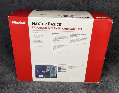 Maxtor DiamondMax 160GB SATA 2/300 Internal Hard Drive Kit HDD 9DN1A2-590 NEW - Picture 3 of 6