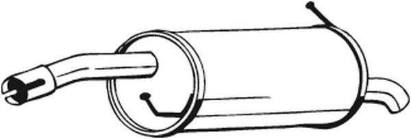 BOSAL 154-481 End Silencer for FORD