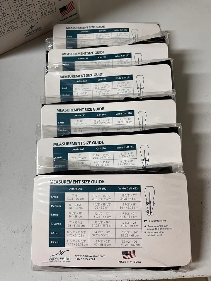 Medias de compresión para diabéticos Ames Walker, hechas en EE. UU. 6pk Foto 3 de 4