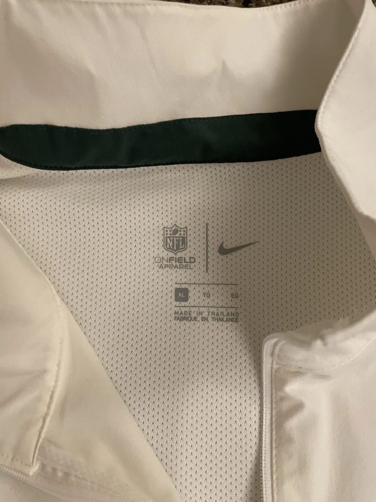 Nike Coach Pullover 1 4 Zip Manica Corta Bianco Verde Uomo Taglia XL