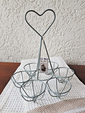 Eierbecher Eierkörbchen Landhaus Eierkorb für 6 Eier Vintage von Chic Antique