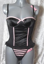 Brand New With Tags Size 36D Basque & Size 8/10 Matching Thong