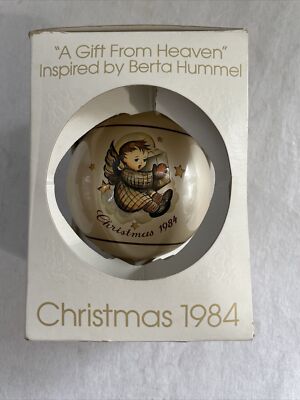 1984 Schmid Christmas Ornament A Gift From Heaven Berta Hummel Limited Edition