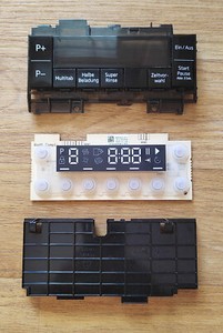 Anzeigeelektronik beko 1741130400 mit Tastenfeld aus Geschirrspüler DSN2643M0X