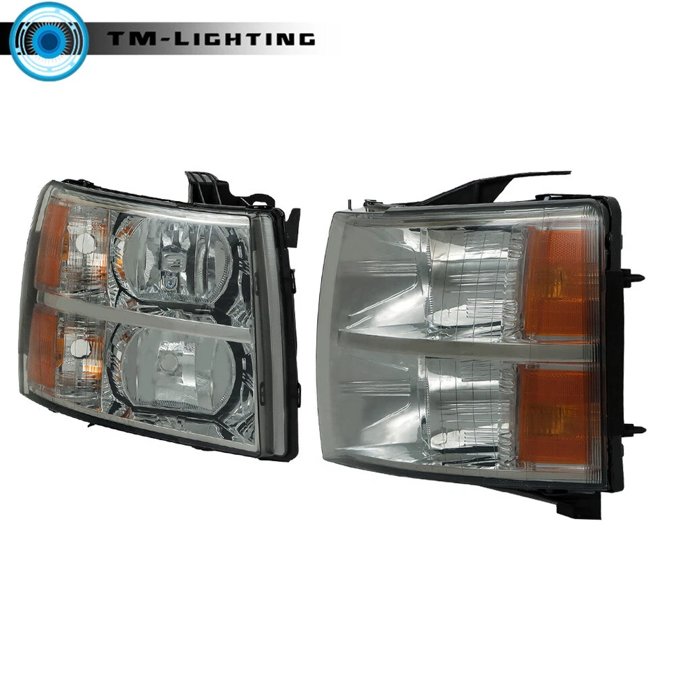 Par de faróis Chevrolet Silverado 1500 2500 3500 para 2007 2008 2009-2013 - Imagem 4 de 4