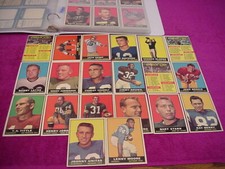 1961 Topps NFL Football Complete Card Set (198 Cards Total) NICE