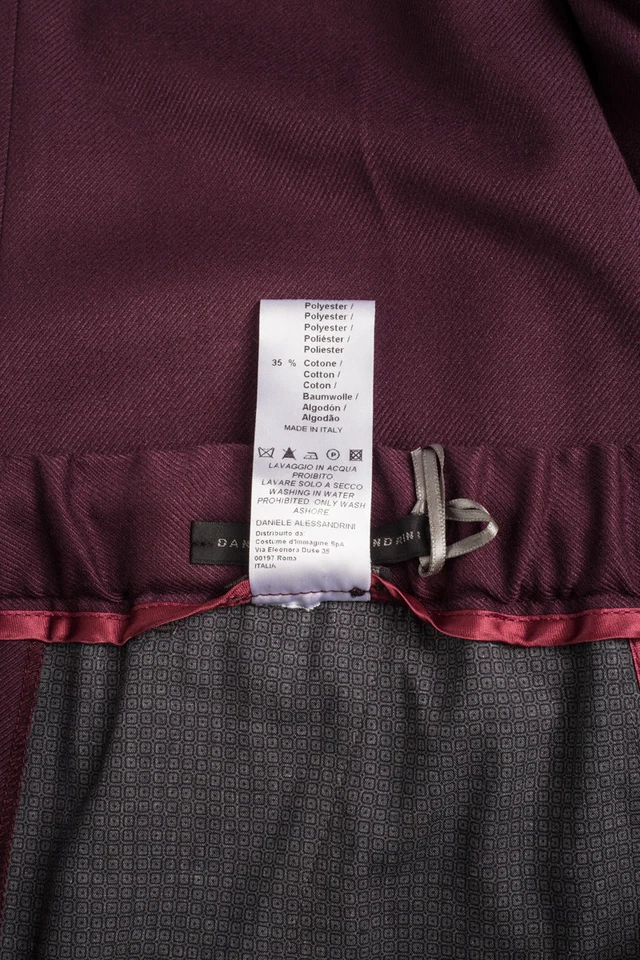 Pantaloni Daniele Alessandrini Jeans Trouser Uomo Bordeaux P3296N7433605 14 Foto 2 de 4