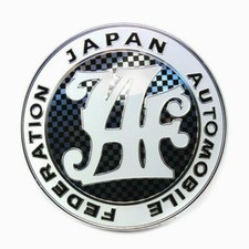 Jaf Logo Japan Automobile Federation Jdm Car Auto Grille Emblem Badge