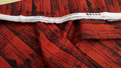 Brother Sister Design Studios 100% Baumwolle rot/schwarz Holzverkleidung #B22-PE-P08