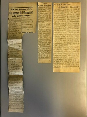 Raro Gabriele d'Annunzio Note alla canzone di Mario Bianco - Main Image