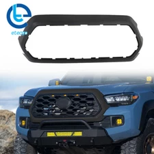For Toyota Tacoma 2016-2022 Matte Black Front Upper Grille Outer Frame Surround