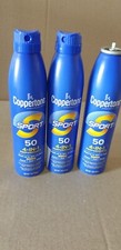 3x Coppertone Sport SPF 50 4 In 1 Performance Sunscreen Spray 7 Oz 1 Cap Missing 2.57 per gallon
