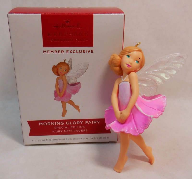 B VTG 2022 HALLMARK KEEPSAKE ORNAMENT MORNING GLORY FAIRY MESSENGERS CLUB LTD ED