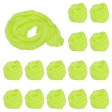 15Pcs Stocking Flower Fabric 65cm/26" for DIY Mesh Flowers Making, Light Green