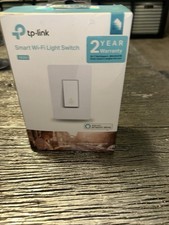 TP-LINK HS200 Smart Wi-Fi On/Off Wall Light Switch Alexa Compatible White