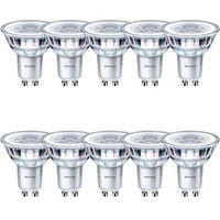 10 X Philips Led Leuchtmittel Glas Reflektor 3,5W = 35W GU10 255Lm Warmweiß 36°