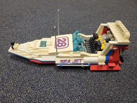 90's LEGO System Model Team 5521 Sea Jet Power Boat - No Box or Instructions.