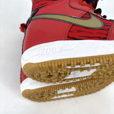 RARE Nike Zoom Force 1 Snowboard Boots 6 Red Tiger Rabbit ZF1