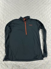 RAB MENS FLUX PULL-ON FLEECE GREY HIKING TREKKING UK M US M EU 50