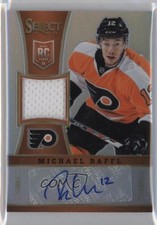 2013 Panini Select Rookie Jersey Silver Prizm 49/99 Michael Raffl #310 Auto 0c3