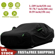 Full Car Cover Waterproof All Weather Protection Anti-UV Rain Snow Anti Scratch