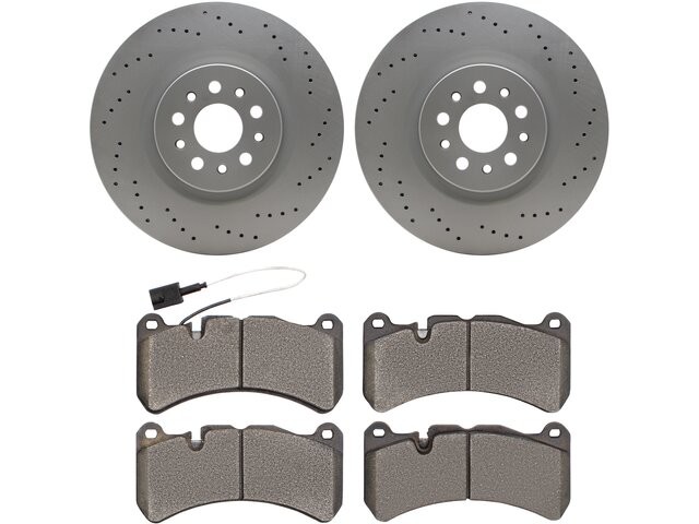 For Maserati Quattroporte Brake Pad and Rotor Kit Dynamic Friction 96472JRFY