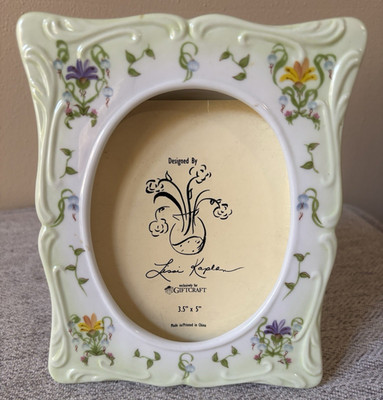 Giftcraft hand painted style graphics by Lissi Kaplan picture frame 3.5 x5