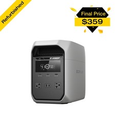 EcoFlow 1024Wh 1800W DELTA 3 Classic LiFePO4 PPortable Power Station for Backup