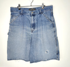 Vintage Levis Silvertab Shorts Size 33 Baggy Carpenter Distressed Jorts 90s Y2K