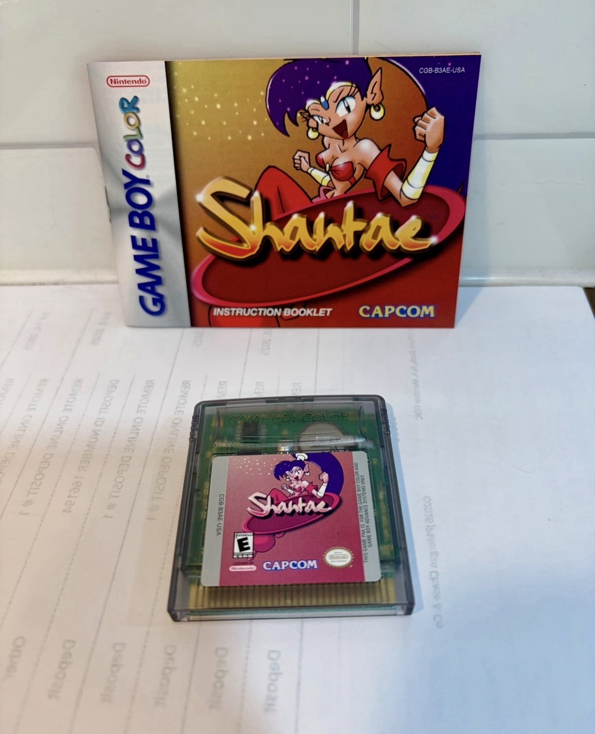 Shantae (Nintendo Game Boy Color, 2002, CAPCOM) Tested **RARE** With Manual