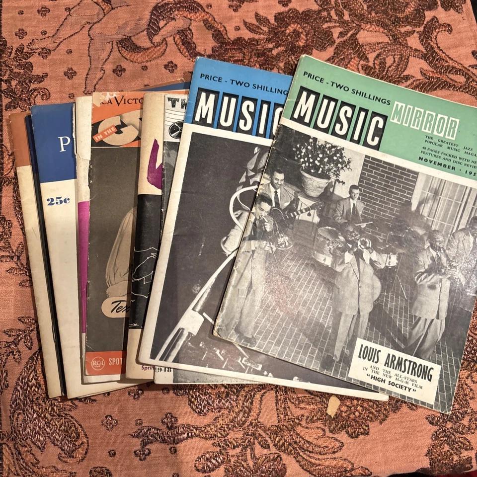 LOT OF 10 40s Jazz Magazines Louis Armstrong Special Edition Rare Magazine - Image 4 of 4