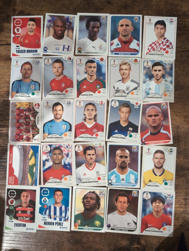 25 FIFA world cup And Club World Cup Stickers (2014, 2018, 2025)