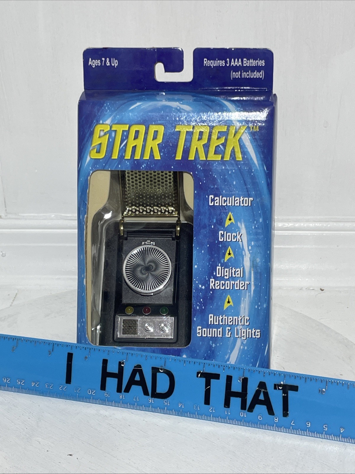 1998 Star Trek Communicator Calculator Clock Brand New-image