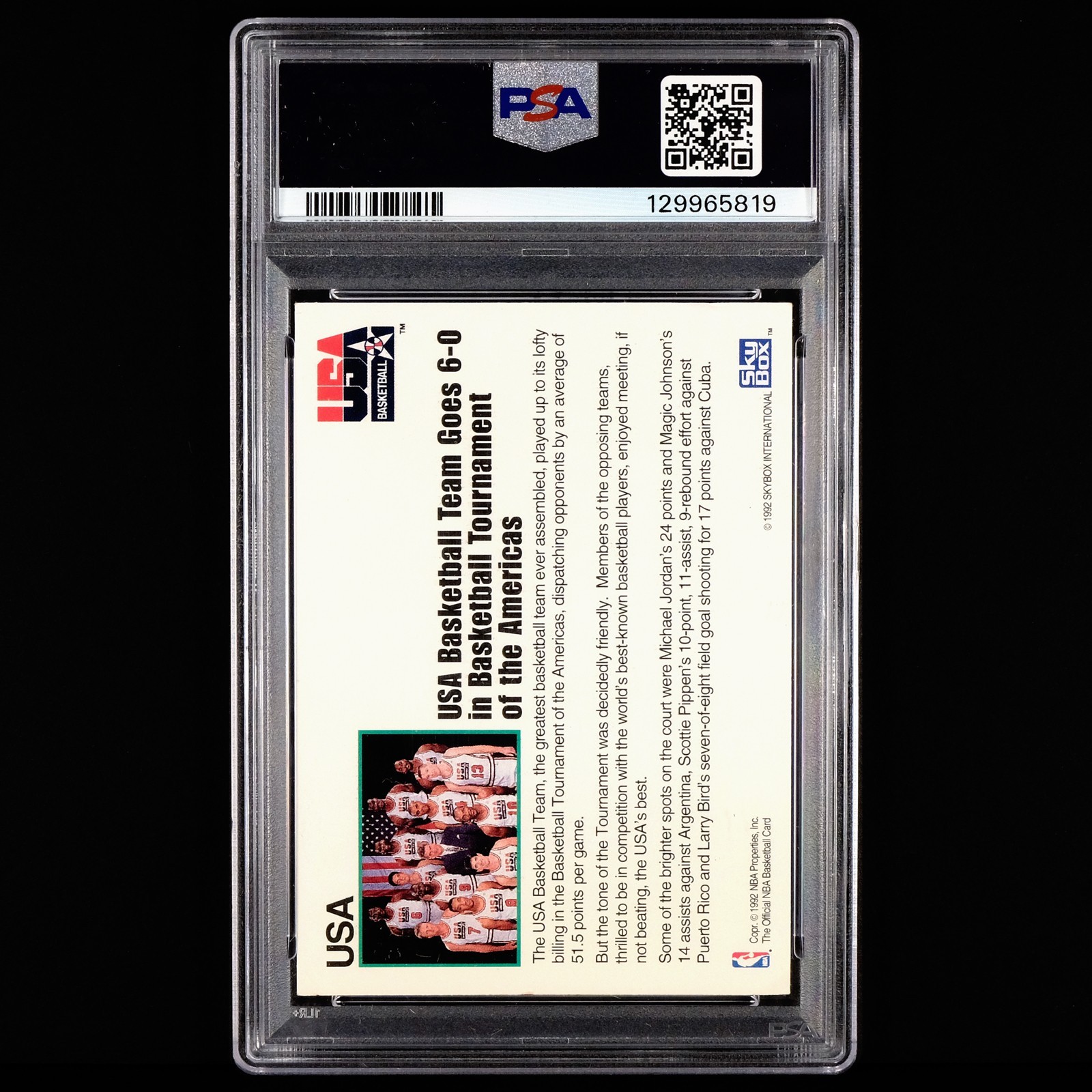 1992 NBA Hoops Team USA Basketball 🔥 Chuck Daly On Card Autograph 🔥 PSA AUTO view 2