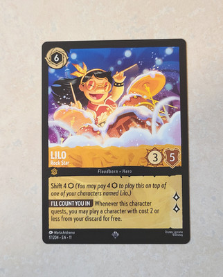 Lilo - Rock Star 17/204 Disney Lorcana Winterspell