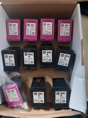 Genuine 11 x HP301 &301XL empty ink jet cartridges black/colour never refilled
