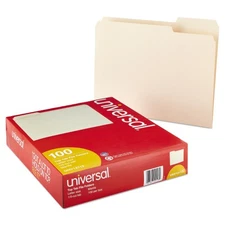Universal Top Tab File Folders 1/3-Cut Tabs: Assorted Letter Size 0.75" Expan...