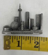 Pewter Souvenir  City Scape/ Toronto Canada