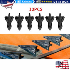 10pcs Shark Fin Diffuser Vortex Generator Car Wing Roof Spoiler Bumper Universal