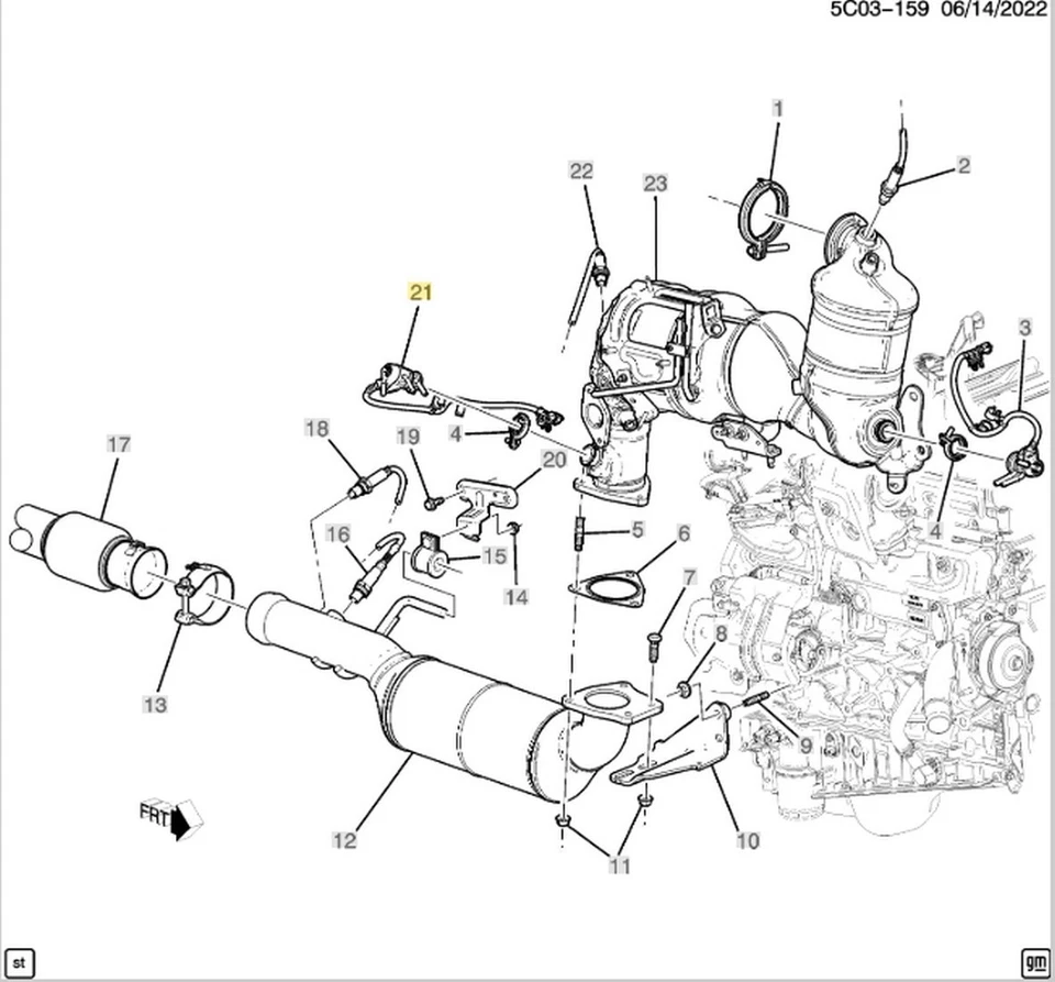 Inyector de líquido de reducción de emisiones Cadillac Escalade Chevrolet Tahoe GMC Yukon Foto 4 de 4