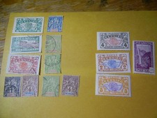 French Colonies Reunion Stamps Older 4 Mint & 10 Used 