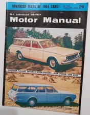 MOTOR MANUAL MAGAZINE 1964 Valiant Cover Dodge Truck GM USA Cars EH Carby Tuning