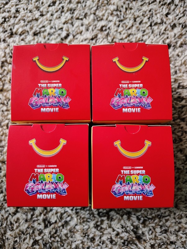Mcdonald's Happy Meal Toys Super Mario Bros #3,4,5,6 New In Box