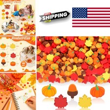 Cute Autumn Pencil Erasers Set of 150 Pcs Lightweight Rubber for Classroom Use