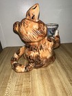Blue Sky Clayworks Tabby Cat Goldfish Tea Light Candle Holder Ceramic Figurine — photo 2