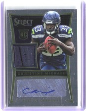 2013 Panini Select Christine Michael Rookie Jersey Autographs #166 #/499